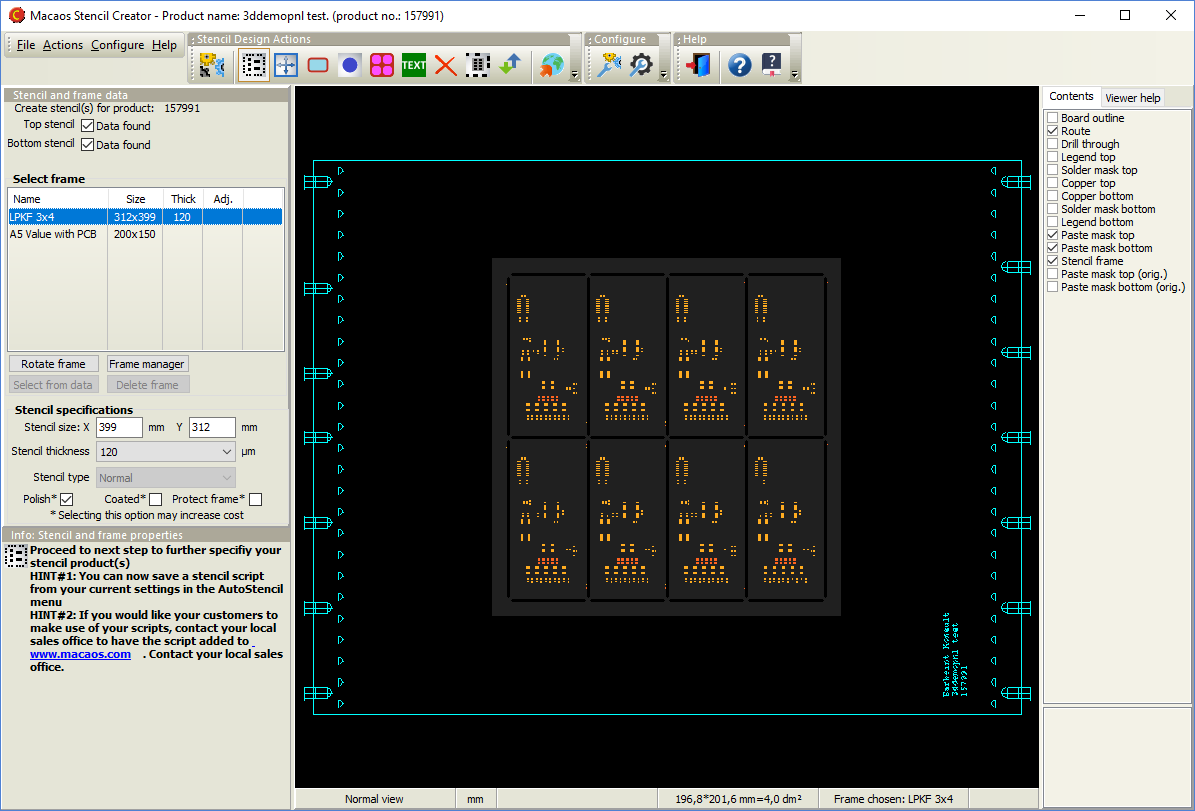Solder paste stencil module